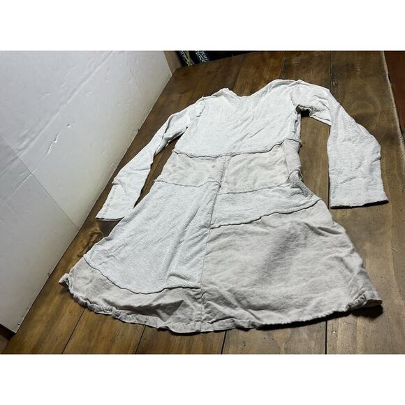 Maeve Anthropologie Oversized Linen Brush Cotton Patchwork Lagenlook Dress M - Picture 10 of 10